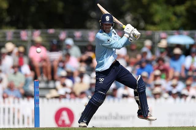 George Bartlett on his way to a sixth half-century of the One Day Cup campaign