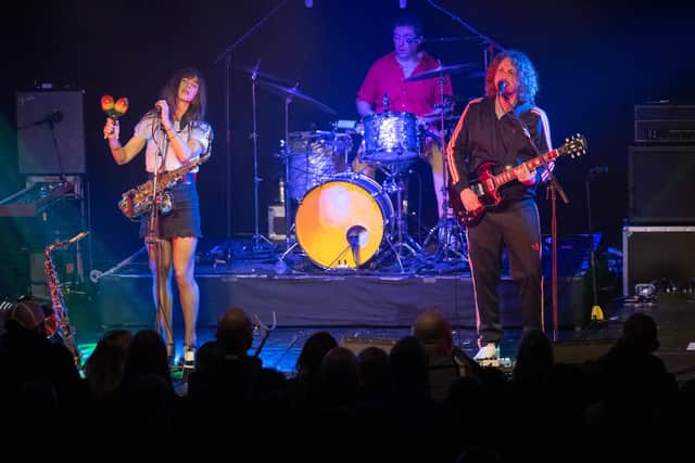 The Zutons on stage at The Roadmender in Northampton on Saturday, February 24, 2024. Photo by David Jackson.