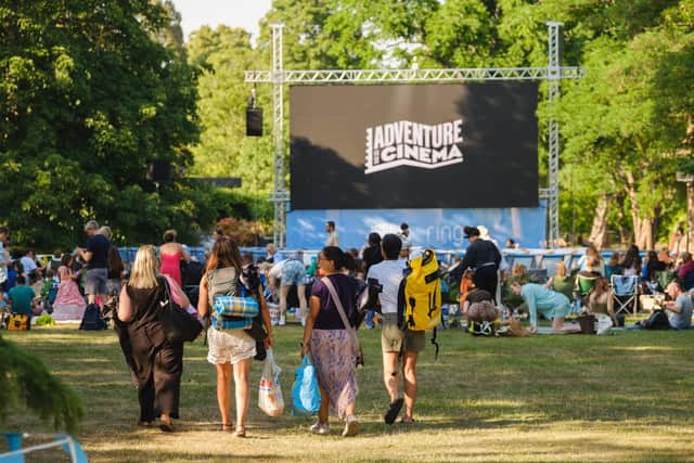 An outdoor cinema is coming to two Northamptonshire locations this summer. Photo: Owen Billcliffe/Adventure Cinema.