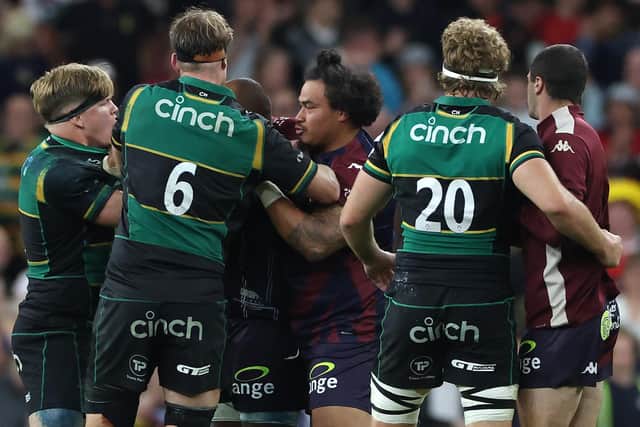 Henry Pollock was targeted by Bordeaux players during and after the game (photo by David Rogers/Getty Images)