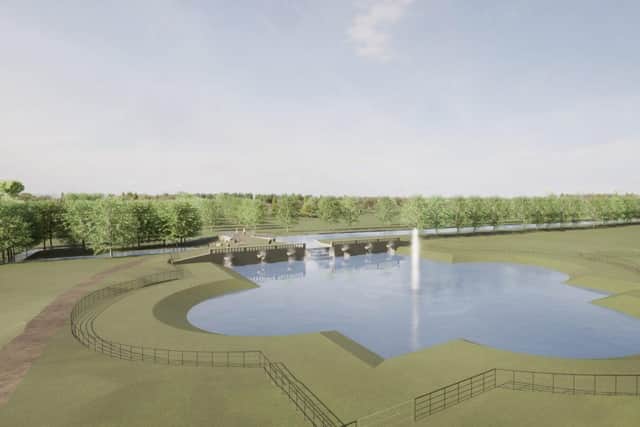 Artist's impression of Star Pond after restoration works