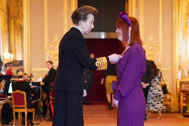 Claire received her CBE at Windsor Castle on February 28. Image: Liverpool City Council.