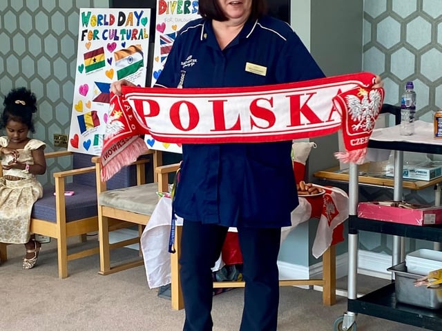 Anne was excited to speak of her native home Poland