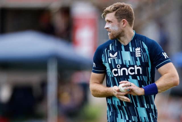 David Willey in action for England against South Africa last weekend