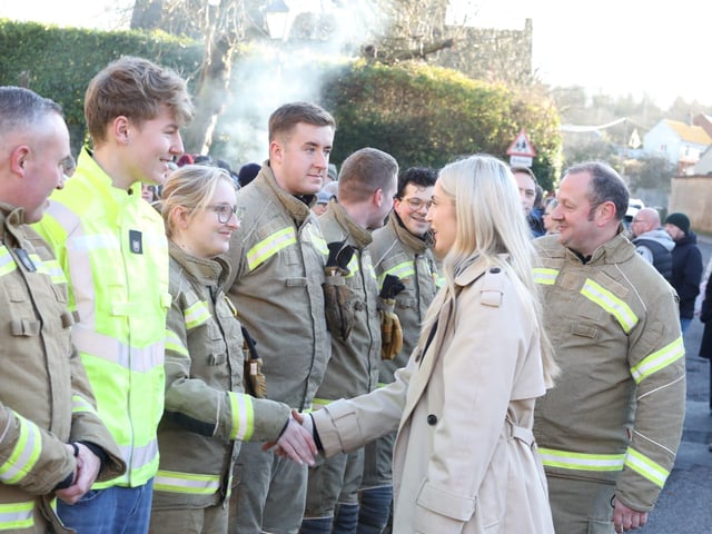 Annual Boxing Day Squirt between Geddington Volunteer Fire Brigade and Northants Fire and Rescue at Geddington Ford/National World