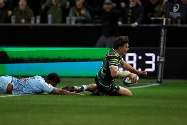 George Furbank scored for Saints against Castres Olympique last Friday (photo by Darren Staples / AFP via Getty Images)