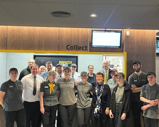 Crewmembers at the McDonald's in Stainer Retail Park