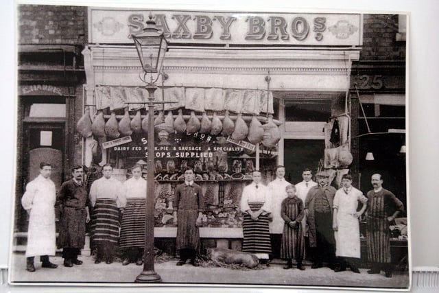 The Saxby Brothers shop in 1904 in Midland Road, Wellingborough