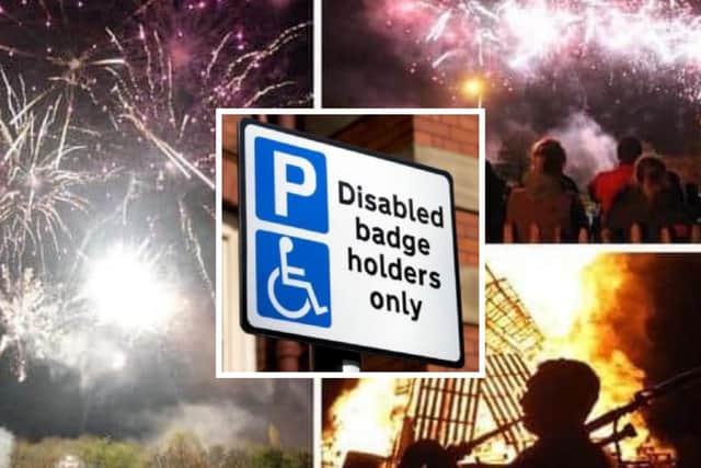 There will be changes to Blue Badge parking for this year’s Corby fireworks display