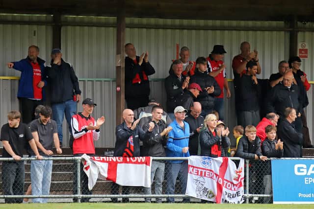It was another uninspiring performance in front of Kettering's travelling support (Picture: Peter Short)