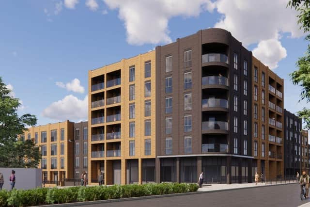 CGI illustration of what the six-storey apartment blocks could have looked like. Credit: Glenrowan Homes