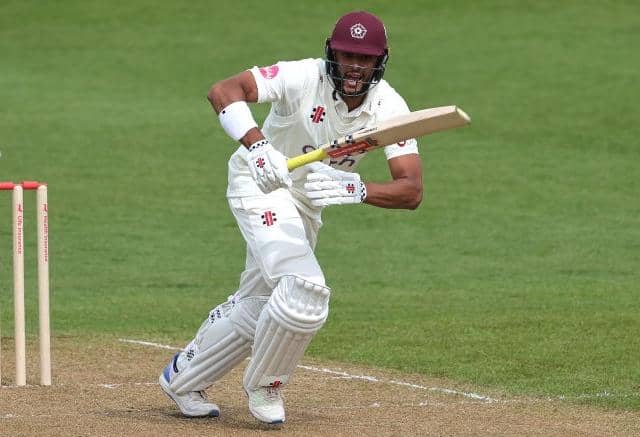 Emilio Gay scored a half-century for Northamptonshire against Gloucestershire