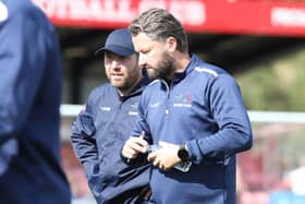 Kettering Town joint managers Nick Green (left) and David Bridgwater (Picture: Peter Short)