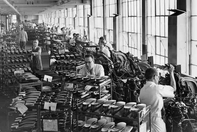 The Timpson factory in Kettering. Undated