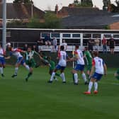 Action from AFC Rushden & Diamonds' 3-0 home defeat to Bedworth United. Picture by Shaun Frankham