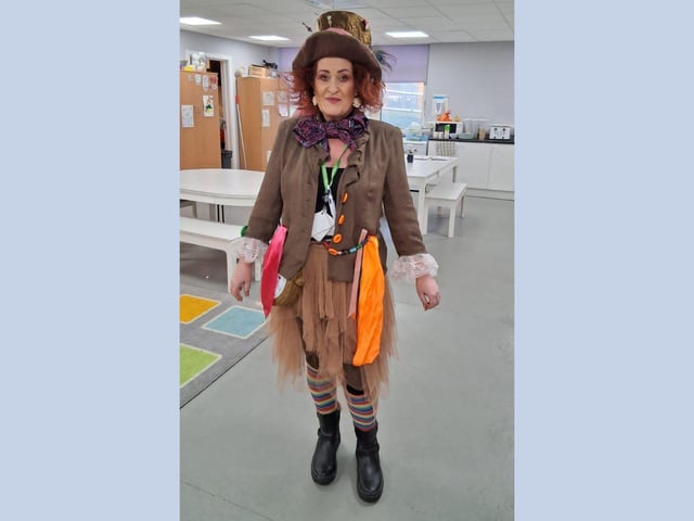Lunchtime supervisor and playworker Sandie Ridley, aged 58 years
