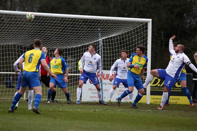 Action from an AFC Rushden & Diamonds versus Wellingborough derby day in 2014 (Picture: Alison Bagley)