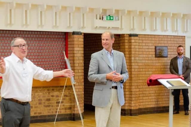 Frank with Prince Edward at 2021's Royal visit