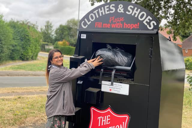 10 new clothing banks were placed in and around the Wellingborough area last year