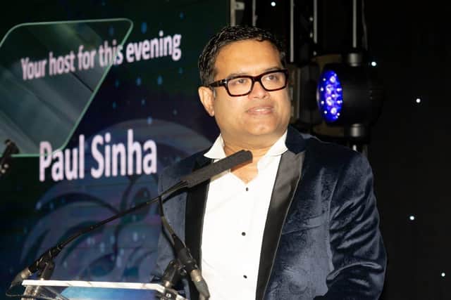 Celebrity Host Paul Sinha Photo by Derek Wales Photography