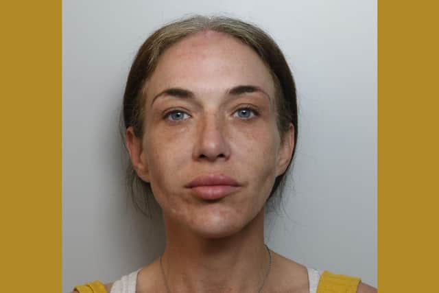 Jane Hill, from Corby, is back behind bars. Image: IMG