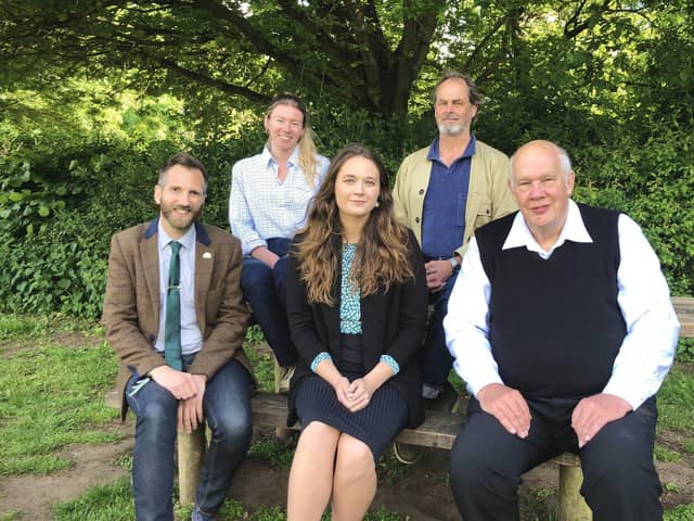 L-R: Dez Dell, Sarah Tubbs, Emily Fedorowycz, Charlie Best and Jim Hakewill.