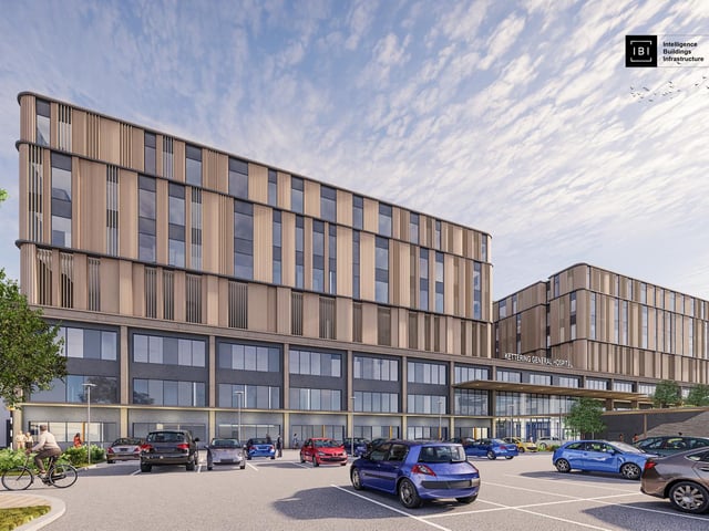 An artist’s impression of what KGH could look like in 2030 after the rebuild is complete.