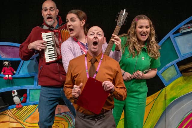 James McLean, Georgina Liley, Robert Took and Catherine Warnock in Top of the World (photo: Robling Photography)