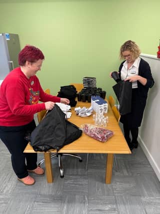 Specsavers Rushden supported the charity with Winter care packages