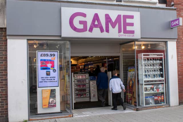 Game game.co.uk store in the high street Bognor