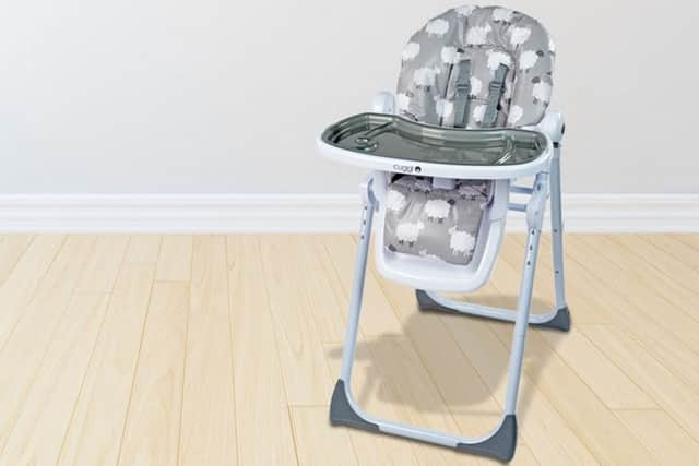 Argos is urgently recalling a high chair due to risk of injury for babies (Photo: Argos)