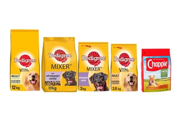 The full range of products affected by the recall (Photo: Mars Petcare UK)