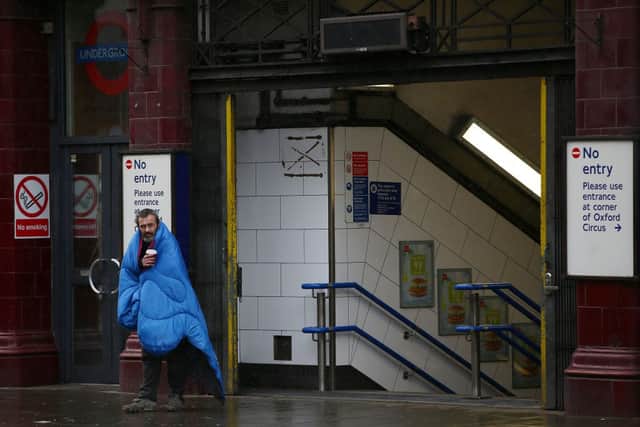 976 people died while homeless in the UK last year - 37% more than the year before (Photo by Hollie Adams/Getty Images)

