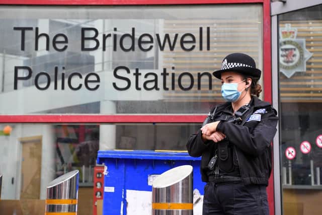 Protestors had gathered for the demonstration in opposition to the Police and Crime Bill. (Photo: Finnbarr Webster/Getty Images)