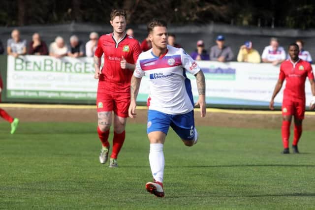 Declan Rogers was the star of the show as AFC Rushden & Diamonds sealed a 3-1 success over Coalville Town at Hayden Road