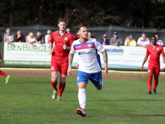 Declan Rogers was the star of the show as AFC Rushden & Diamonds sealed a 3-1 success over Coalville Town at Hayden Road