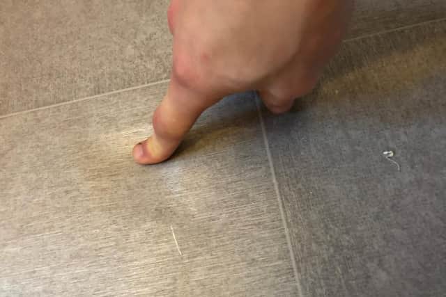 Holes could be found under the floor when pressed