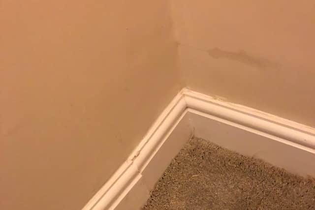 This skirting board had been bodged