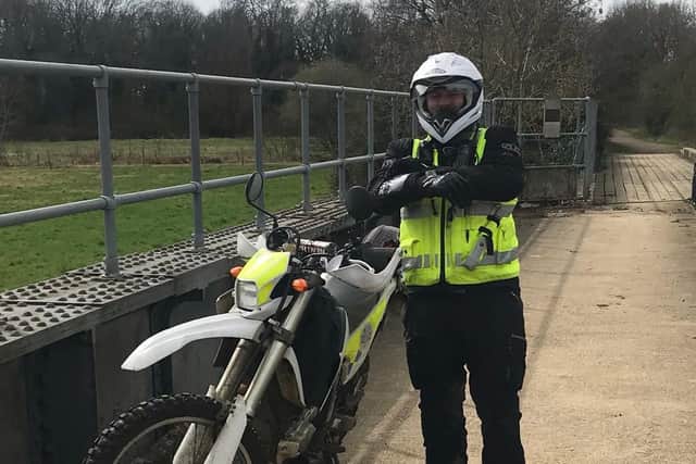 PC Paul Mitchinson, who caught the suspect