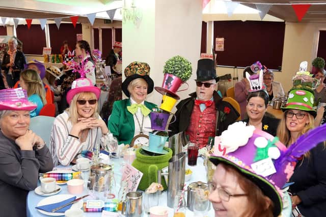 Crazy Hats held a Mad Hatter's Tea Party to celebrate raising 3m