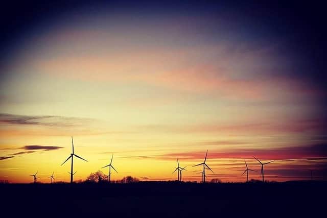 Wind turbines at Burton Latimer