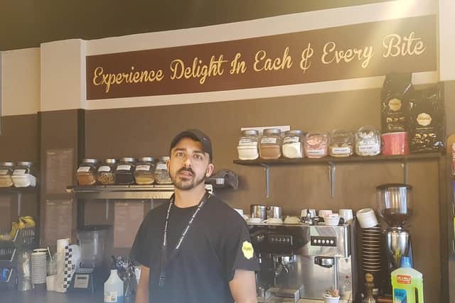 Aaron Bains, owner of Delightful Desserts