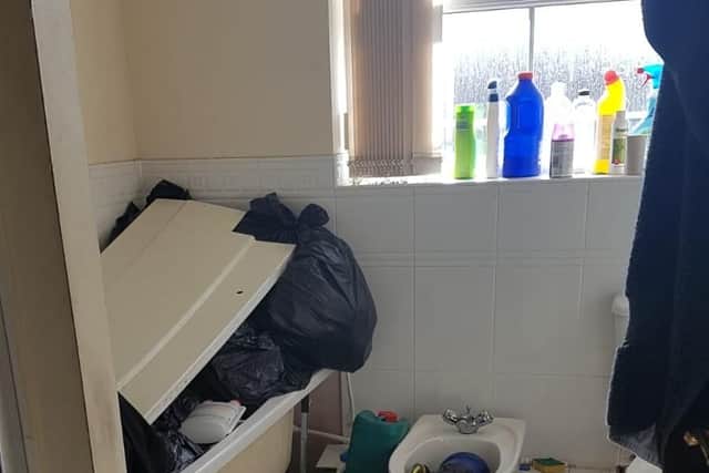 Even the bathroom was being utilised for production