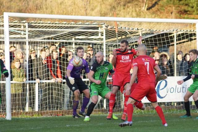 Match action from the Poppies' win at Latimer Park