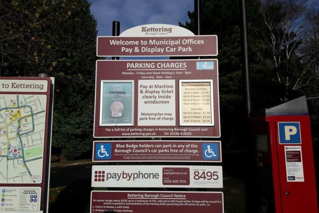 Kettering Council car park charges
