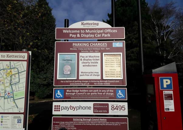 Kettering Council car park charges