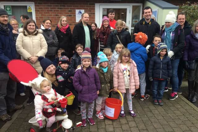 The fundraising walk took place on Sunday