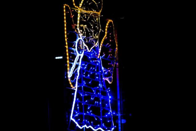 The winning light from the Christmas competition