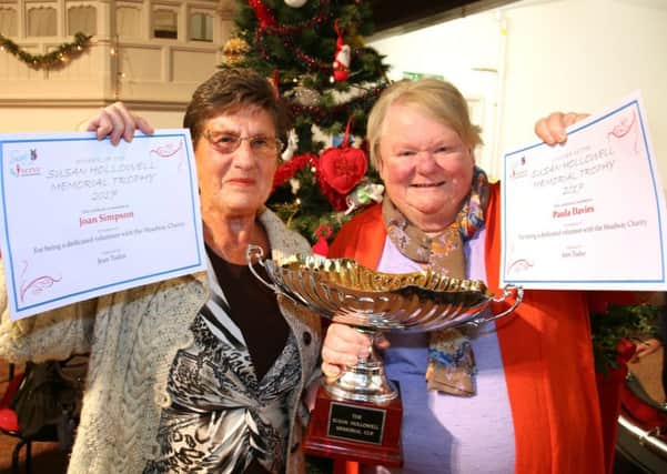 Joint winners Joan Simpson and Paula Davies