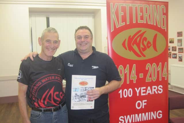 Roger (left) at the centenary book launch. NNL-171212-133423005